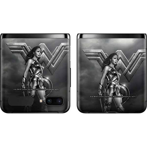 The Justice League (2017) Wonder Woman Poster Galaxy Z Flip Skin