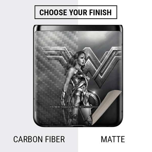 The Justice League (2017) Wonder Woman Poster Galaxy Z Flip Skin