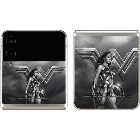 The Justice League (2017) Wonder Woman Poster Galaxy Z Flip3 5G Skin