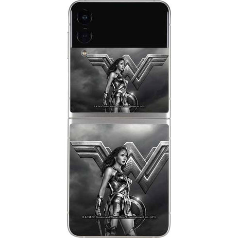The Justice League (2017) Wonder Woman Poster Galaxy Z Flip3 5G Skin
