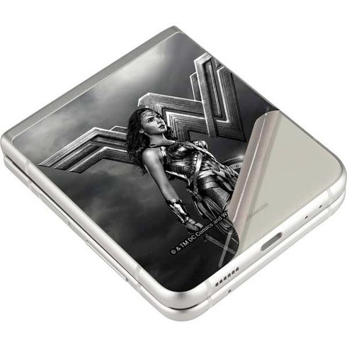 The Justice League (2017) Wonder Woman Poster Galaxy Z Flip3 5G Skin