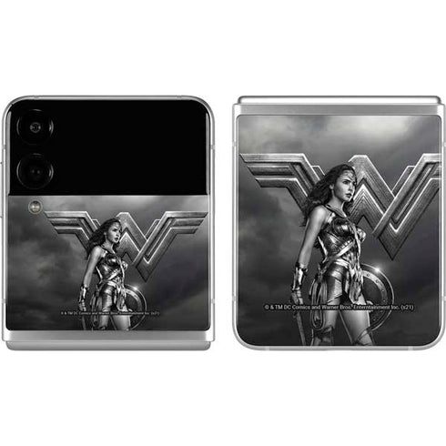 The Justice League (2017) Wonder Woman Poster Galaxy Z Flip4 5G Skin