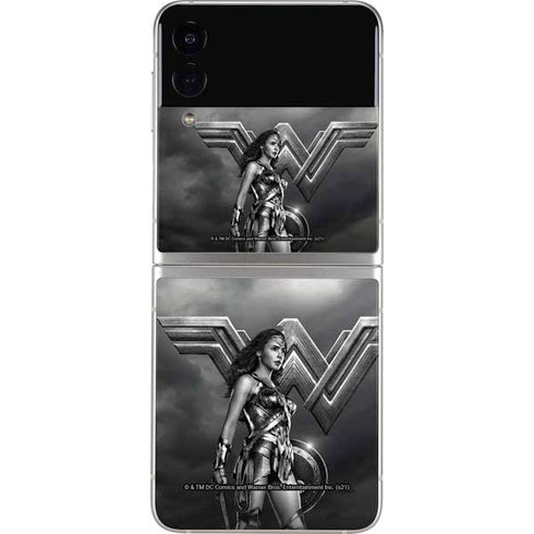 The Justice League (2017) Wonder Woman Poster Galaxy Z Flip4 5G Skin