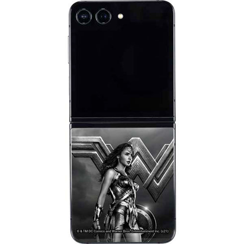 The Justice League (2017) Wonder Woman Poster Galaxy Z Flip5 5G Skin