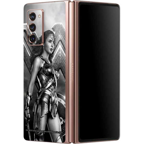 The Justice League (2017) Wonder Woman Poster Galaxy Z Fold2 5G Skin