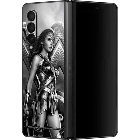 The Justice League (2017) Wonder Woman Poster Galaxy Z Fold3 5G Skin