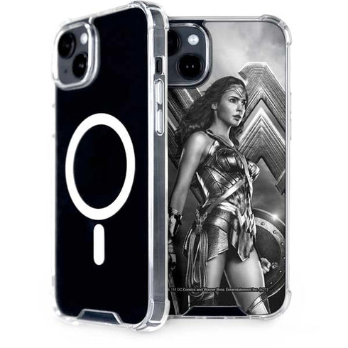 The Justice League (2017) Wonder Woman Poster iPhone 15 Plus MagSafe Case