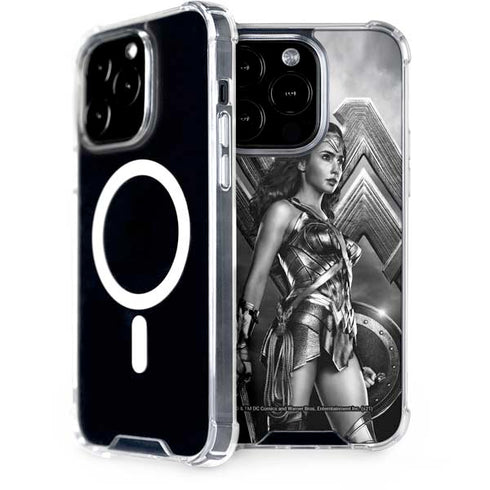 The Justice League (2017) Wonder Woman Poster iPhone 15 Pro MagSafe Case