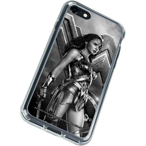 The Justice League (2017) Wonder Woman Poster iPhone SE (2nd & 3rd Gen) Clear Case