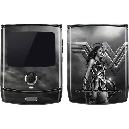 The Justice League (2017) Wonder Woman Poster Motorola RAZR Skin