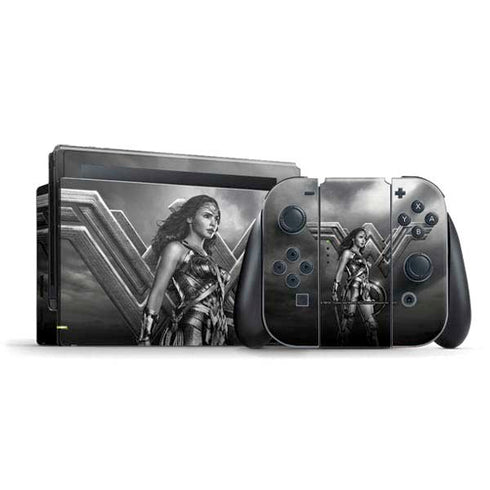 The Justice League (2017) Wonder Woman Poster Nintendo Switch Bundle Skin