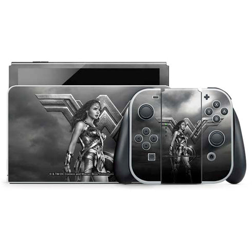 The Justice League (2017) Wonder Woman Poster Nintendo Switch OLED (2021) Skin