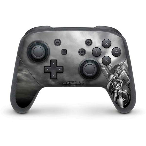 The Justice League (2017) Wonder Woman Poster Nintendo Switch Pro Controller Skin