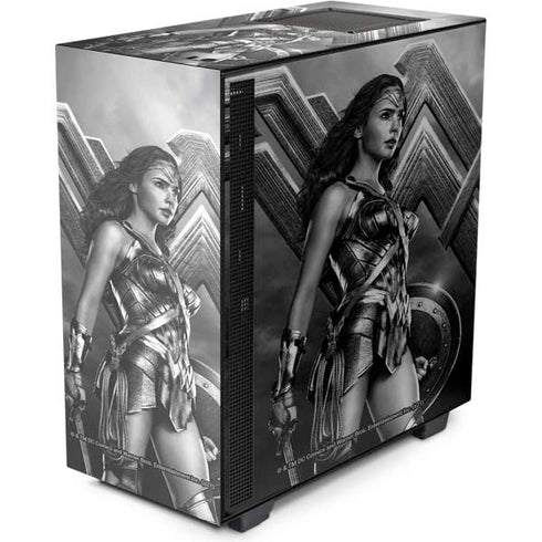 The Justice League (2017) Wonder Woman Poster NZXT H510 Compact ATX Mid-Tower Case Skin