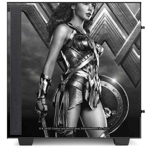 The Justice League (2017) Wonder Woman Poster NZXT H510 Compact ATX Mid-Tower Case Skin