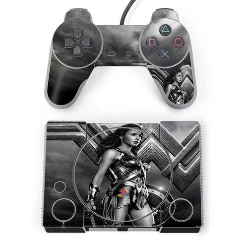 The Justice League (2017) Wonder Woman Poster PlayStation Classic Bundle Skin