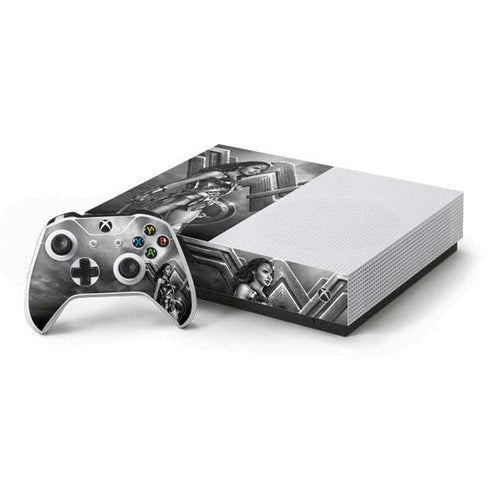 The Justice League (2017) Wonder Woman Poster Xbox One S All-Digital Edition Bundle Skin