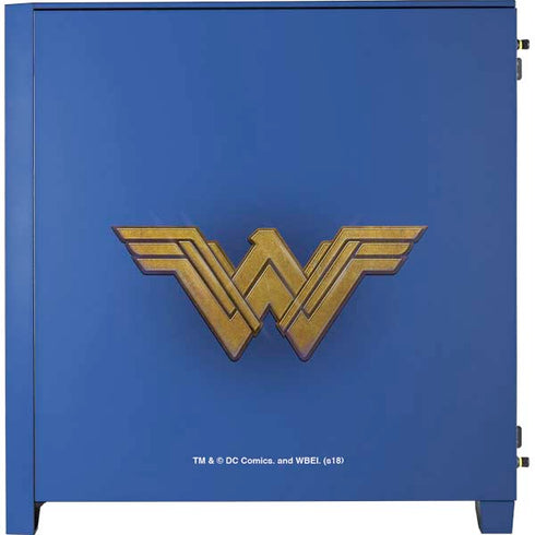 DC Comics Wonder Woman Movie Emblem Corsair 4000D Tempered Glass Mid-Tower ATX Case Skin