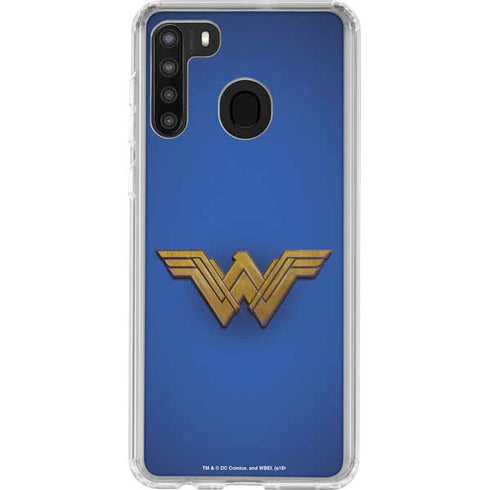 DC Comics Wonder Woman Movie Emblem Galaxy A21 Clear Case