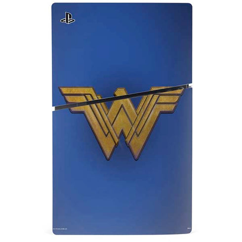 DC Comics Wonder Woman Movie Emblem PS5 Slim Digital Edition Bundle Skin