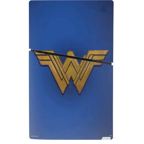 DC Comics Wonder Woman Movie Emblem PS5 Slim Digital Edition Console Skin