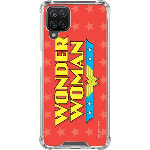 DC Comics Wonder Woman Logo Galaxy A12 Clear Case