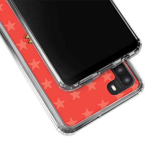 DC Comics Wonder Woman Logo Galaxy A21 Clear Case