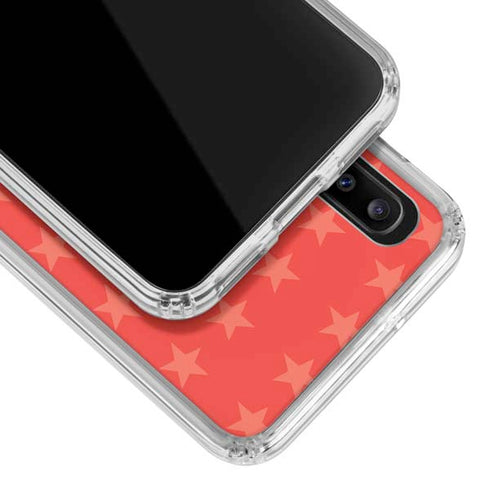 DC Comics Wonder Woman Logo Galaxy A30 Clear Case