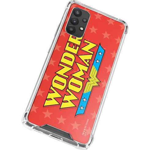 DC Comics Wonder Woman Logo Galaxy A32 5G Clear Case