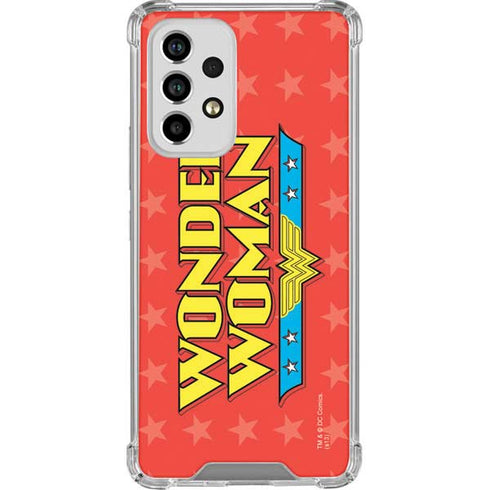 DC Comics Wonder Woman Logo Galaxy A53 5G Clear Case