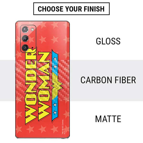 DC Comics Wonder Woman Logo Galaxy Note20 5G Skin