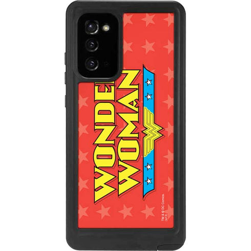 DC Comics Wonder Woman Logo Galaxy Note20 5G Waterproof Case
