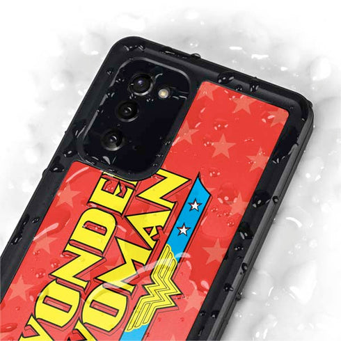 DC Comics Wonder Woman Logo Galaxy Note20 5G Waterproof Case