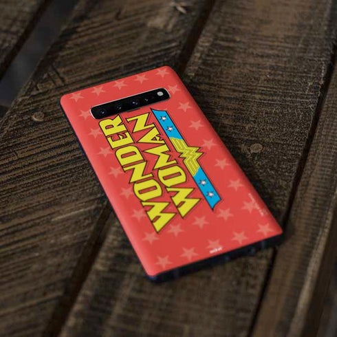 DC Comics Wonder Woman Logo Galaxy S10 Skin