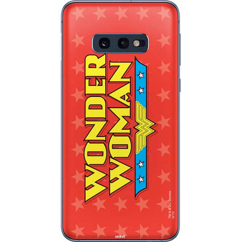 DC Comics Wonder Woman Logo Galaxy S10e Skin
