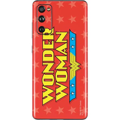 DC Comics Wonder Woman Logo Galaxy S20 Fan Edition Skin