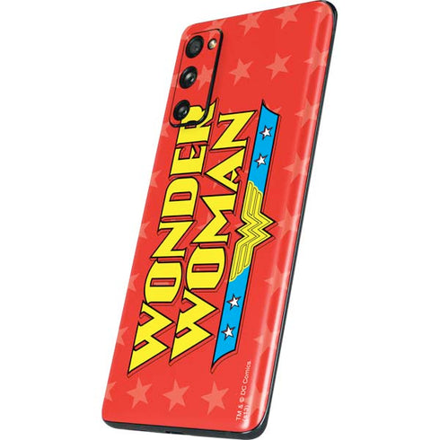 DC Comics Wonder Woman Logo Galaxy S20 Fan Edition Skin