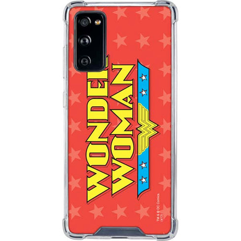 DC Comics Wonder Woman Logo Galaxy S20 FE Clear Case