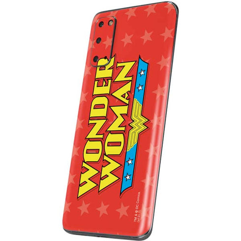 DC Comics Wonder Woman Logo Galaxy S20 Skin