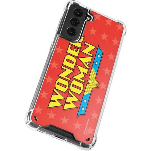 DC Comics Wonder Woman Logo Galaxy S21 5G Clear Case