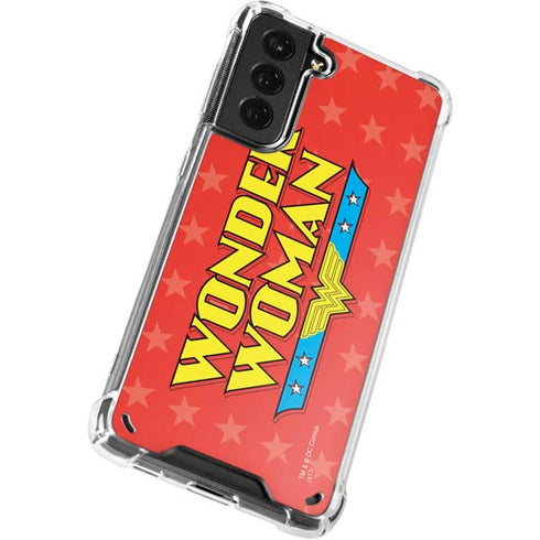 DC Comics Wonder Woman Logo Galaxy S21 Plus 5G Clear Case