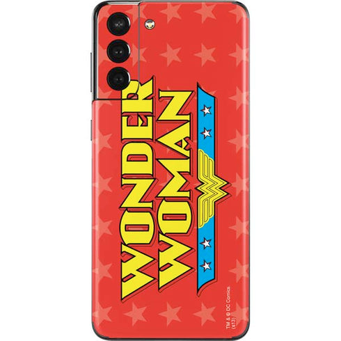 DC Comics Wonder Woman Logo Galaxy S21 Plus 5G Skin
