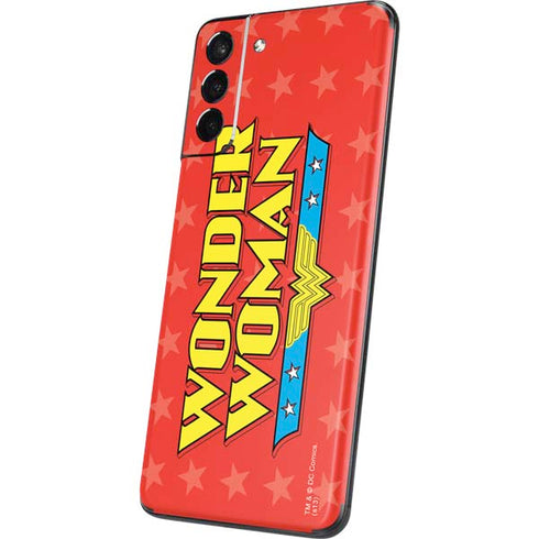 DC Comics Wonder Woman Logo Galaxy S21 Plus 5G Skin