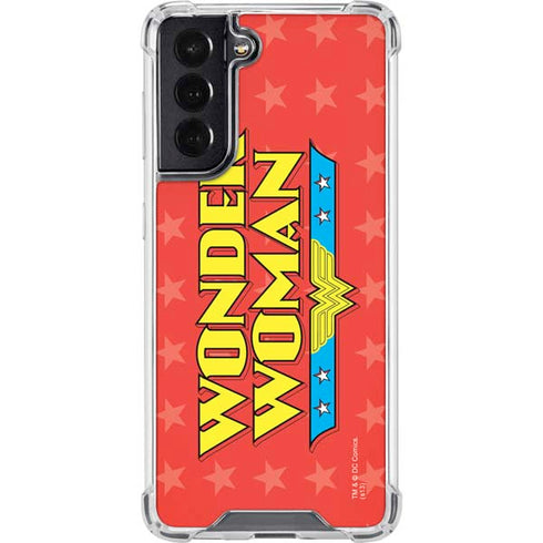 DC Comics Wonder Woman Logo Galaxy S22 Clear Case