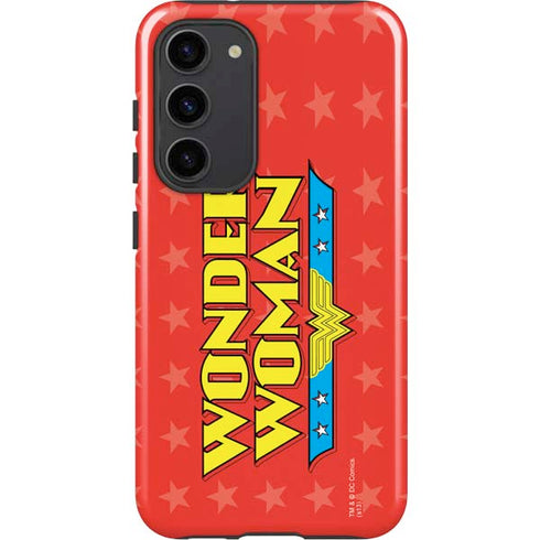DC Comics Wonder Woman Logo Galaxy S23 Plus Pro Case