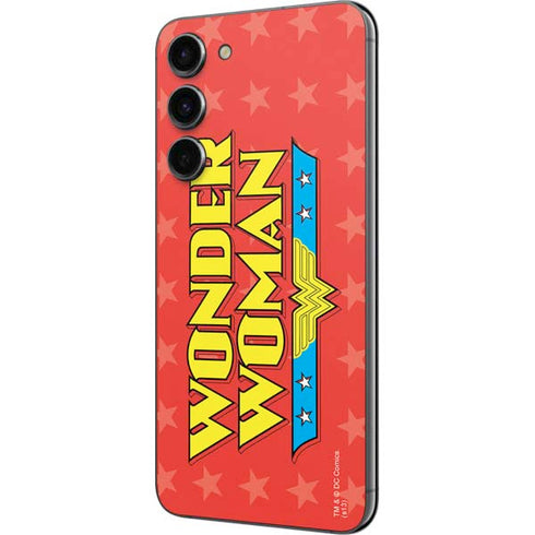 DC Comics Wonder Woman Logo Galaxy S23 Plus Skin