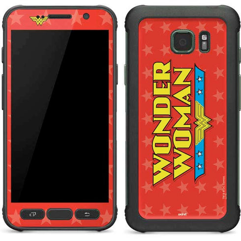 DC Comics Wonder Woman Logo Galaxy S7 Active Skin
