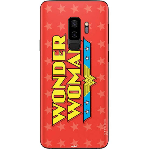 DC Comics Wonder Woman Logo Galaxy S9 Plus Skin