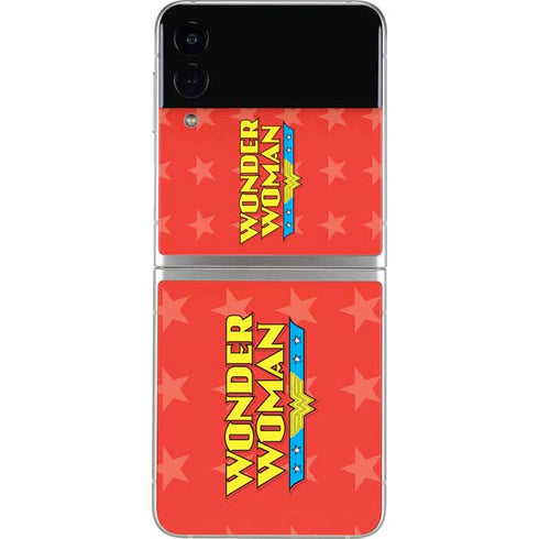 DC Comics Wonder Woman Logo Galaxy Z Flip3 5G Skin