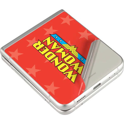 DC Comics Wonder Woman Logo Galaxy Z Flip3 5G Skin